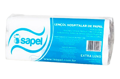 Lençol Hospitalar de Papel Extra Luxo 50x50cm Código 110002