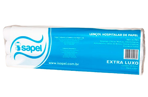 Lençol Hospitalar de Papel Extra Luxo 70x50cm Código 110004