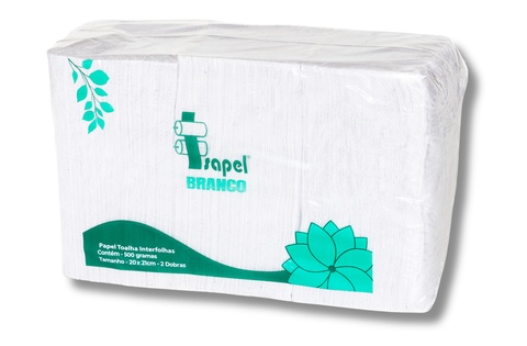 papel toalha interfolha branco 500 gramas codigo 20113