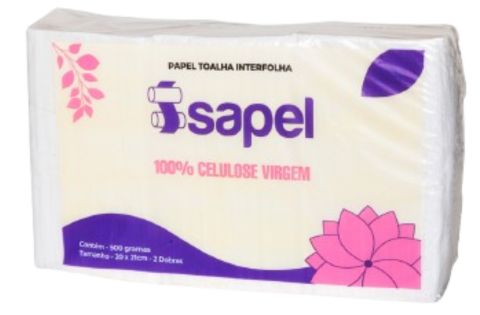 Papel Toalha Interfolha Celulose 500 gramas Código 20111